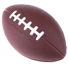Balls Mini Foam Rugby Non-inflatable Ball for Children Game Ball Small American Football Child Toys Anti-stress Soccer Squeeze Ball 230904