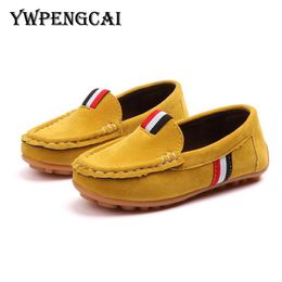 Boots Size 21-36 Children Casual Shoes Spring Autumn Kids Flat Breathable Sneakers Boys Loafers Girls Moccasins Slip-on Shoes 230904