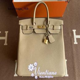 Hac40 Bags Hac Bag Haut a Courses 40cm Trench Coat Gray S2 Toco Gold Buckle Have Logo ZQPJ