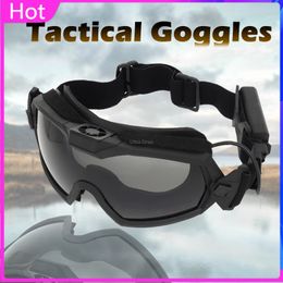 Tactical Sunglasses Military Tactical Glasses Airsoft Paintball Cs Wargame Combat Goggles with Micro Fan Windproof Shooting Army Fans Sunglasses 230905