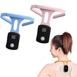 Massaging Neck Pillowws Ultrasonic Posture corrector vibration hunchback Reminder Monitoring Instrument Body Shaping Relief Back Correction 230904