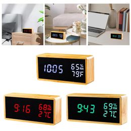 Table Clocks Digital Alarm Clock With Snooze Temperature 3 Settings Large LED Display For Desk Teens