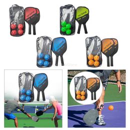 Squash Racquets Pickleball Paddles Set Rackets Wood with 4 Balls Carry Bag for Adults Women Pickleball Rackets Outdoor Training Sports 230906