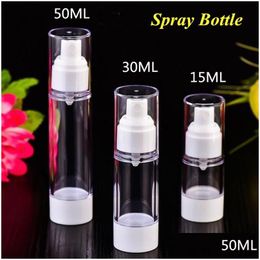 Packing Bottles Wholesale 15Ml 30Ml 50Ml Transparency Empty Airless Pump Container Travel Plastic Lotion Spray Cosmetic Bottle With Otgkp