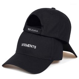 Ball Caps 2021 VETEMENTS Embroidered Baseball Cap Fashion Outdoor Unisex Wild Casual Adjustable Cotton Golf Hat Dad Hats1257L