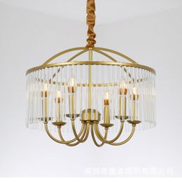 Pendant Lamps Modern LED Lights Chain Hang Lamp For Kitchen Dining Table Bedroom Vintage Gold Minimalist Luminaria Industrial