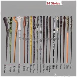 34 Styles Magic Props Creative Cosplay Wand Tricks New Upgrade Resin Magical Wands Kids Christmas Birthday Party Toy Xmas Halloween Dr Dhoog