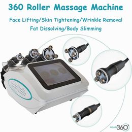 Radio Frequency Slimming Fat Removal Machine Cellulite Reduction RF LED 360 Degree Rotation Roller Massage Facial Lifting Skin Tightening Beauty Device