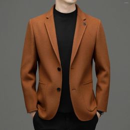 Men's Suits Wool Suit For Autumn/Winter 2023 Top Quality Designer Clothes Luxury Reversible Coat Business Casual