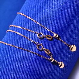Pendant Necklaces Purple Gold Russian O-shaped Necklace Versatile And Stylish Simple Style Jewelry 585 Rose Lock Bone Chain Set For Women