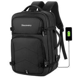 School Bags DISCOVER Luxury Multifunctional 156 inch laptop Backpack USB Charging Waterproof Urban Business Rucksack Schoolbag Travel bag 230905