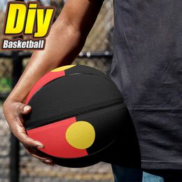 custom Basketball diy Basketball Adolescents men women youth children outdoor sports Basketball game team training equipment Factory direct sales 113774