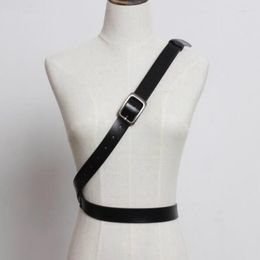 Belts 2023 Spring Summer Pu Leather Strap Belt Brief Irregular Personality Girdle Women Fashion Tide All-match