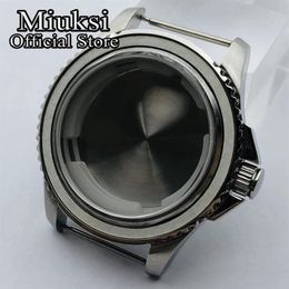 40mm silver sterile case sapphire glass fit ETA 2836 Miyota 8205 8215 821A Mingzhu DG2813 3804 Seagull 1612 movement295k