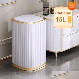 Waste Bins Joybos Matic Sensor Dustbin Intelligent Trash Can Smart Electric Bin Home Rubbish For Kitchen Bathroom 211229 Drop Delive Dhwjf