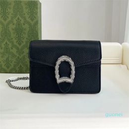 Designer shoulder bag women marmont handbags chains bags leather mini crossbody purse ladies fashion clutch