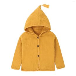 Jackets Toddler Warm Infant Boys Hooded Girls Baby Solid Outfits Kids Clothes Coat Coat&jacket