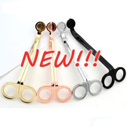 Scissors Dhs Stainless Steel Snuffers Candle Wick Trimmer Rose Gold Cutter Oil Lamp Trim Scissor Drop Delivery Home Garden Tools Hand Dhxe9