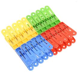 Hangers Plastic Clothing Pegs Clips Clothes Pins 20 Pcs Assorted Colours