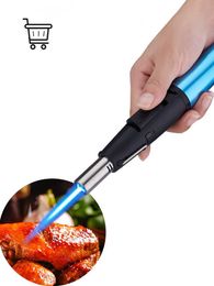 Cigar Barbecue Special Lighter Light Aromatherapy Candle Windproof Inflatable Direct Fire Gun Kitchenware Gift O4MP