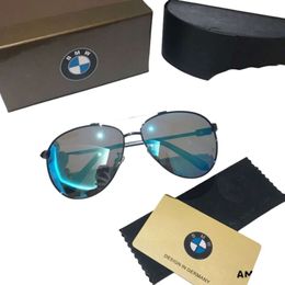 Sunglasses Designer Luxury Brand Classic BMW For Men Women New Men's And Women's Color Film Polarized Large Frame Toad Glasses Fashion Trend Driver's