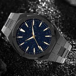 Wristwatches Smvp Men Matte Star Dust Dial High Quality Full Stainless Steel Strap Luxury Frosted Japanese Miyota Quartz Watches Montre