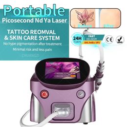 Portable Picosecond Tattoo Removal Beauty Items 2000W Q switch ND Yag Laser 1064nm 532nm Picosecond
