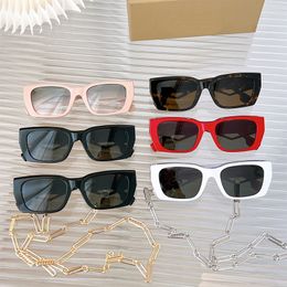 Designer men and women fashion metal chain sunglasses high end temperament Drive a car sunglasses top 1:1 original packaging box BE4336