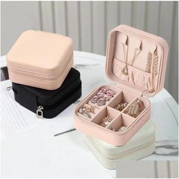 Jewelry Boxes Mini Travel Case Portable Jewellery Box Small Storage Organizer Display For Rings Earrings Necklaces Gifts Drop Delive Oto3G