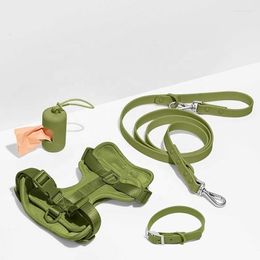 Dog Collars Purple PVC Soft Hunting Waterproof Small Pet Collar And Leash Harness Set