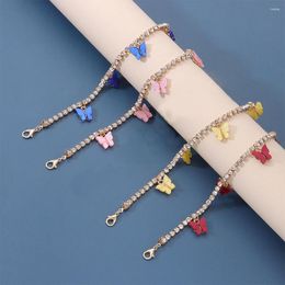 Pendant Necklaces Shiny Crystal Butterfly Necklace Exquisite Pearl Clavicle Chain For Women 2023 Trend Aesthetic Jewellery