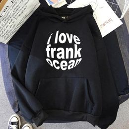 Men's Hoodies Frank O-ocean Blond Anime Hoodie Autumn/winter Loose Cothing Simple Graphic Print Sweatshirt Men Fashion Hoody Casual Pullover