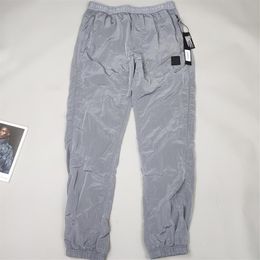 Brand mens topstoney pants 19FW classic embroidered small standard metal nylon overalls pant Size M-2xl162q