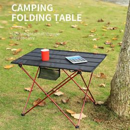 Camp Furniture Picnic Portable Foldable Table Aluminium Alloy Outdoor Camping Equipment Ultra Light Folding Desk Tables