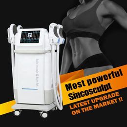 High Efficiency 4 Handles RF Muscle Stimulate Muscle Building Loss Weight Massage Device EMS RF Sculpting Cellulite Reduction Fitness Machine