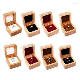 Jewellery Pouches Wooden Gift Box Walnut Ring Handmade Decor