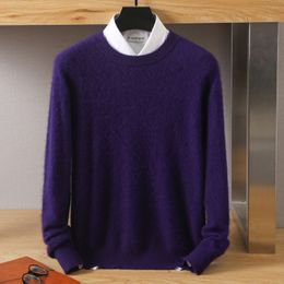 Mens Sweaters Sweater Casual Business Youth Sable Cashmere Autumn Winter Loose Large Size Korean Version Thickened Pullover Tops 230905