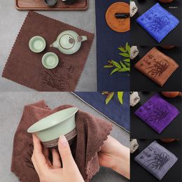 Tea Napkins 30x30cm Table Napkin Water Absorption Towels Cotton Fibre Microfiber Cleaning Tool Chinese Towel Tools