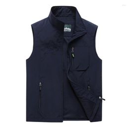 Men's Vests 2023 Spring Summer Autumn Mens Sleeveless Vest Casual Travels Outdoors Thin Outerwear Men Clothes Big Size 7XL