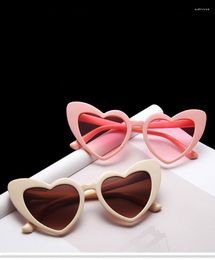 Sunglasses Fashion Euro-American Style For Women Trendy Street Pographic Eyewear Vintage Heart Shape Women's Glasses