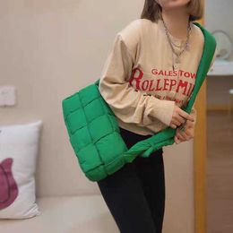 Cassette Botegss Ventss Tote bags for women and men online shop Sponge net red envelope down pillow bag woven messenger autumn winter 2023 With Real Logo