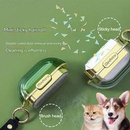 Vacuums Mini Portable Clothes With Sticky Fur Pet Multifunctional Bidirectional Transparent Belt Cover 230906