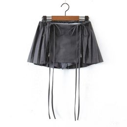 Skirts 2023 Spring Summer Women Female Sexy Polyester Brand Skirt 230906