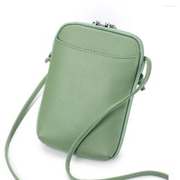 Wallets Women's Small Crossbody Shoulder Bags Genuine Leather Cell Phone Pocket Bag Ladies Purse Card Clutches Wallet Messenger J59