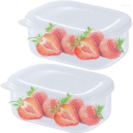 Storage Bags Fridge Organizer Food Box With Lid Clear And Portable Containers For Cabinet Desk Kitchen Fruit