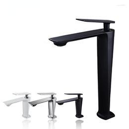 Bathroom Sink Faucets Black/White Basin Faucet Contemporary Painted Brass Single Handle Hole And Cold Deck