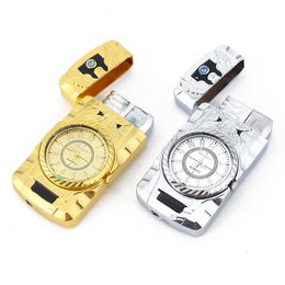 New Metal Strap Watch Multi-Functional Windproof No Gas Lighters 7EUZ