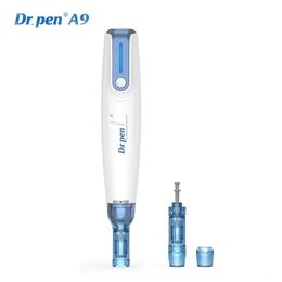 New Professional Electric Eyebrow Face Lips Skin Care Micro-needling A9w Beauty Pen with Anti-back Flow Cartridges