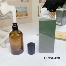 Luxury Brand Hwyl Perfume 50ml Tacit Miraceti Karst Fragrance 1.6fl.oz Men Women Parfum Long Lasting Smell EDP Cologne High Version Quality Spray Perfumes