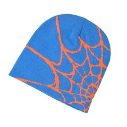 Fashion Spider Web Pattern Beanie Novelty Street Colors Warm Cap